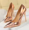 Fashion High Heels Patent Leather Women Pumps Sexy Wedding Shoes Extreme High Heels Women Shoes Silver Stiletto