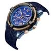 Armbandsur varumärke Creative Wire Ring Men's Liu Zhen Quartz Waterproof Calendar Classic Sports Fashion Top Watch for Men