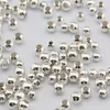 500pcs lot Silver Plated Round Ball Alloy Beads Spacer Beads For Jewelry Making Accessories DIY 3 4 5 6 8mm2562