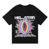 Hellstar T-Shirt Erkek Tişörtler Erkekler Tasarımcılar Tişörtler Kadın Tees Şeytan Gözü Baskı Yüksek Sokak Vintage Günlük Kısa Kollu Rap Top YLS8