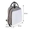 Sacos cosméticos sublimação em branco mamãe saco grande capacidade bebê outing mochila de armazenamento portátil viagem para diy impressão po imagem