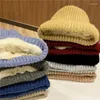 Bérets automne et hiver chapeau résistant au froid laine femmes tricot hommes plus velours épais chaud froid