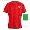 Fãs Tops Tees 2022 Wales Soccer Jersey 22/23 Home Red Allen Bale Ramsey Camisa Equipe Nacional James Wilson Brooks Giggs Away Football Uniform