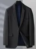 Herrdräkter Autumn Solid Lightweight Smart Casual Blazer för manlig affärsgentleman kostym Jackor Solskyddsmedel A04