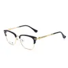 CH Cross Solglasögon Frames Designer Luxury Chromes Mens Half Frame Business Titanium Alloy Eyeglass Casual Matchade Myopia Glasses Heart 2024 Högkvalitativ JZ5A