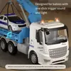 Toys Boys Large inertia Trailer Transport Transport Crane Engineering Model Children s Sound Educational Sound and Light Toy Car cadeau 231221