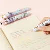 2st/Lot Kawaii Cow Sheep 10 Färger Chunky Ballpoint Pen Press Multi-Color Penns för att skriva skolkontor Supply Present Stationery