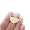 Charms 20Pcs Raw Brass Brushed Triangle Geometry Fan Pendant For Diy Drop Earring Necklace Bracelet Jewelry Making Supplies