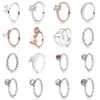 Ny 2021 100% 925 Sterling Silver197508 Silhuettring och lyxiga DIY -kvinnor Originalarmband Fashion Jewelry Gift239B