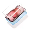 Socktät frostad transparent telefonfodral med bakre klipp för iPhone 15 11 12 13 14 Pro Max Samsung S24 Ultra Four Corners Anti-Fall Stand Holder Clear Cover