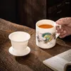 Mugs 520ml Ceramic Tea Cup With Infuser Chinese Mug Coffee Cups Porcelain Drinkware