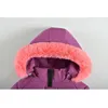 Les filles d'hiver plus velours manteaux chauds enfants à capuche épaississent vestes vestes pour enfants mode longs parkas pour filles 4-12 ans 231221