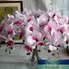 8pcs / lot fleurs artificielles Real Touch artificielle papillon orchidée papillon orchidée pour la nouvelle maison maison mariage festival décoration2562