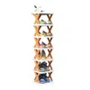 Armoires de porte couleur correspondance de rangement de rangement pliant espace espace de sauvegarde couches de chaussures 2 9 chaussures simples étagères racks 231221