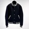 Klasyczny amerykański luksusowy kombinezon baseballowy Cool Jacket Men Men Retro luźne wszechstronne płaszcz mody swobodny garnitur baseballowy