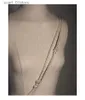 Поясная цепочка, ремни, сексуальная поясная цепочка с геометрическим жемчугом для женщин, двухслойная цепочка с бусинами, уличная одежда, летняя мода Bo JewelryL231221