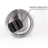 Vattenflaskor 2st magnetiskt spill Proof Tumbler Lid Cup Cups Magnet Cover Mug 30oz