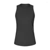 Actieve shirts LuluLogo Dames Loose Fit Workout Yoga Tank Top Gymkleding Mouwloos Rug Uithollen Boterachtig Zacht Sportkleding Hardloopsportvest