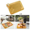 Tea Trays Decorative Tray Versatile Lightweight Durable Platter Sundries Display Plate Pastry For Party Dinner Bar Desk Dining Room