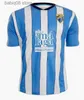 Les fans en tête de TEE 2324 CF Malaga Soccer Jerseys 20232024 Away Juanpi Luis Munoz Adrian Football Shirt Burgos Casas Juankar Camiseta de Futbol Juande Febas Uniforms Men K