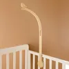 Baby Wooden Bed Bell Bracket Mobile Hanging Rattles Toy Hanger Baby Crib Mobile Bed Bell Wood Toy Holder Arm Bracket Toy Gifts 231221