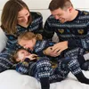Pijama da família de Natal Conjunto de vela impressão leve Família combinando roupas mamãe papai filhos baby pj conjunto de roupas de dormir de Natal 231220