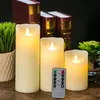 3st 1st Candles Lights LED Flameless Candles Light With Timer Remote Control Smooth Fliming Candle Light Battery Operated Y203b