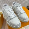 Designer Trainers Vintage Trainer Classic Men Chaussures Impression de chaussures en cuir baskets en caoutchouc Mesh Mesh Casual Shoes Force