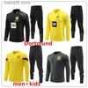 Fanów TOPS TESE 22 23 24 Dortmund Borussia Tracksuit Sets Sets Training Suitement Fnmecha Kamara 2023 2024 Reus Bellingham Hummels Reyna Brandt Men Kids Kit M.