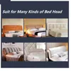 Vaste elastische bedhoofdeinde deksel zachte slaapkamer bedhead stofbestendig deksel niet-slip moderne el verwijderbaar bedkap grijs roze 231221