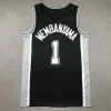 Victor Wembanyama Men Youth Kids Basketball Maglie da basket Jersey City Black San Anton Spur Wear Vest