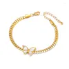 Collane a ciondolo 316L in acciaio inossidabile Calco di girocollo Bracciale per donne Trend Girl Trend Clavicle Chain Gioielli Non favolosi festa regalo