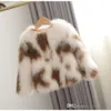 Girls Clothes Luxury Coat Fluffy Faux Fur Short Jacket Winter Warm Long Sleeve Fashion Assorted Colors Coats Outfits