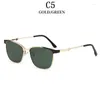 Gafas de sol en Cat Eye Women 2023 Gasas de moda de moda sombras ovales vintage Lentes de lujo de Sol Mujer Lunette Soleil Femme