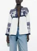 Blouses pour femmes Spring Western Style All-Match Vêtements européens et américains Loose SU Tassel Décoration Cardigan imprimé manteau