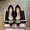 Strass talon fin pointu talons hauts femme 2023 nouveau noir Internet célébrité français professionnel automne 100 paires de chaussures simples talons hauts noirs 231221