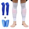 1 ensemble de chaussettes de protection utiles pour adultes, protège-tibia de Football, chaussettes de mollet au-dessus du genou, manches longues pour enfants, Support 231220