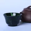 Tazze da tè Ciotola di giada naturale Pietra magnetica Salute Gongfu Teaware Set da tè in vera giada per cerimonia cinese