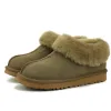 Top Quatily Warm and comfortable Boots Chestnut Fur Slides Sheepskin Shearling Mules Women Men Ultra Mini Platform Boot Slip-on Shoes Suede Fall Winter Booist