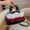 Sacs de soirée sac à main en peluche hiver