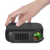 A2000 Black Mini Projecor 1080p Cinema Home Teatro Portátil 3D LED Projetores de vídeo Game Laser Beamer via HD Port Smart TV Box 231221