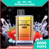 Crystal Vape Monouso E Zigarette puro vaporizzatore monouso a 10 gusti con batteria di grande capacità da 1500 mAh, non è necessario ricaricare