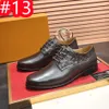 40modell för män Business Designer Dress Office Shoes Luxurious Crocodile Grain Leather Shoes Mens Buckle Casual Wedding Party Shoes Män lägenheter plus storlek 45