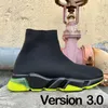 Men's shoes, autumn and winter elastic socks, men's high top shoes, one foot pedal shoes, short socks, speed skating sports shoes, couple casual cotton shoes