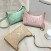 Sacos de noite Pequeno Tote Bolsa Macia PU Couro Meninas Bolsa Mulheres Underarm Lace Floral Bolsa Costura Hobo 2023 Feminino Embreagem