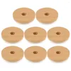 Dinnerware 8pcs Wood Mason Jar Lids With Straw Hole Lid Drinking