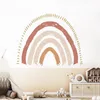 Nursery Boho Rainbow Decals Decals Wallpapers Adesivi Waterproof Children Soggiorno Camera per bambini Decorazioni per la casa 231221