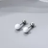 Boucles d'oreilles Uniorsj en argent Sterling 925, mignonnes et ravissantes perles à vis opale blanche bleue rouge pour femmes, bijoux de perçage, cadeaux