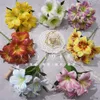 シミュレーションリリーシングルフィール5ヘッドリリーホームリビングルーム装飾装飾花写真装飾的な偽の花GDX