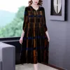 ZUOMAN Jacquard Patchwork Samt Kleid Vintage Frühling Und Herbst frauen Langarm Elegante Mode Koreanischen Stil Kleidung 231220